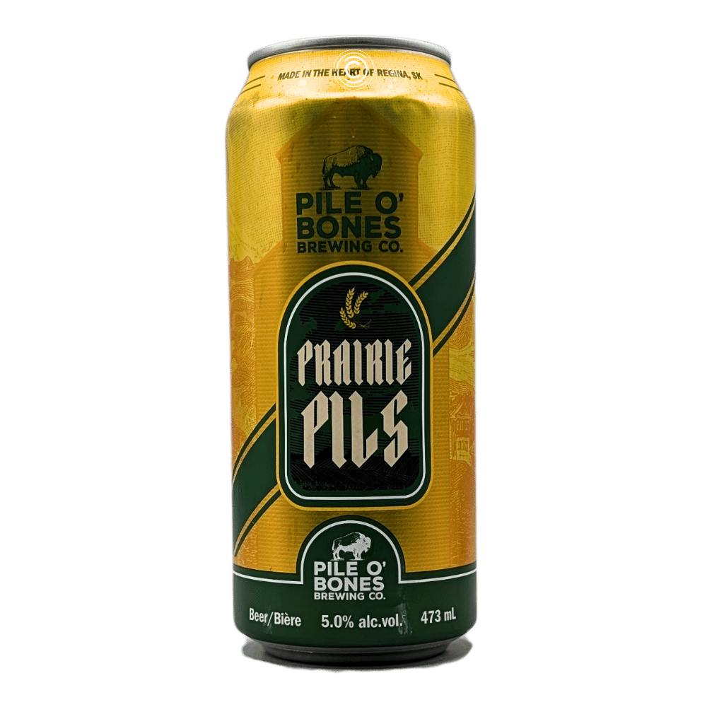O'Bones Brewing Company Prairie Pilsner by Pile O' Bones Brewing Company, beer label