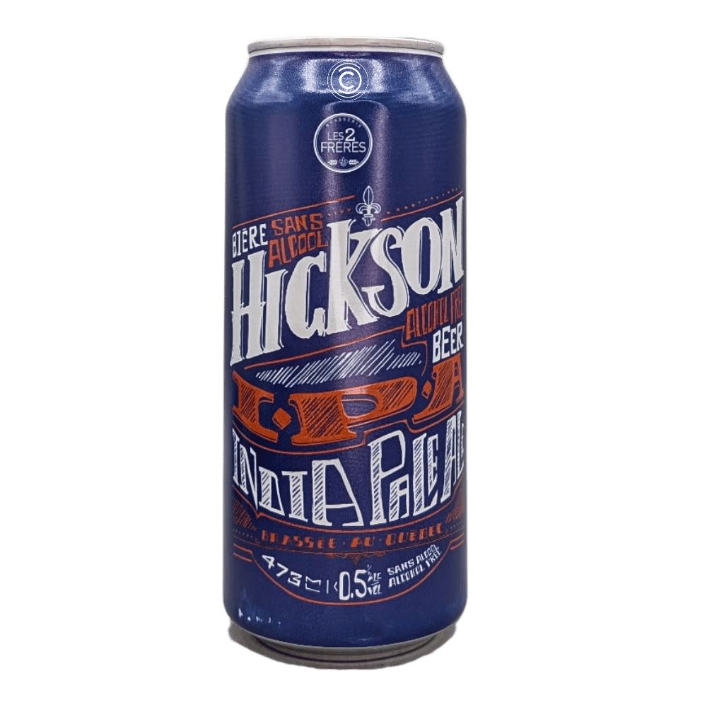 Hickson IPA Non-Alcoholic by Brasserie Les 2 Frères, beer label