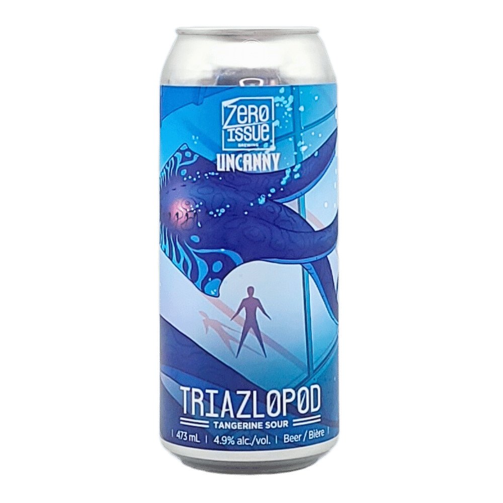 Triazlopod Tangerine Sour by Zero Issue Brewing, beer label