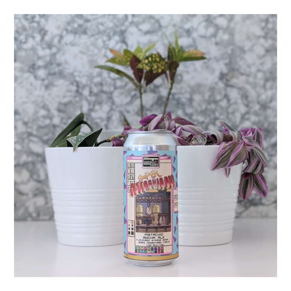 Super Pistachio Boy Pistachio Mocha Stout by Analog Brewing Company, beer label