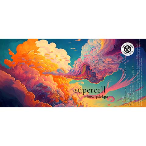 Ebb & Flow Supercell Pale Lager by Ebb & Flow, beer label