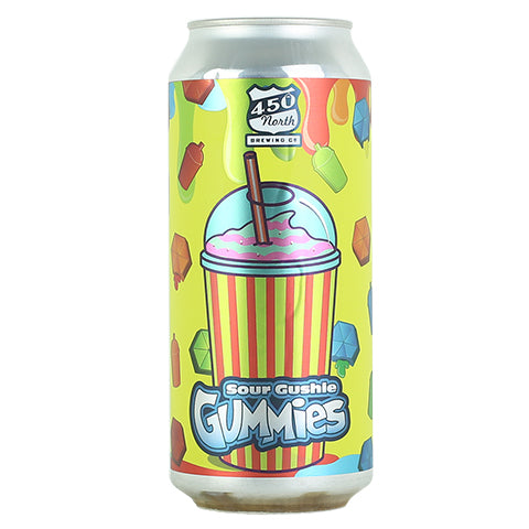 450 North Sour Gushie Gummies Slushy XXL Sour Ale by 450 North Brewing Company, beer label