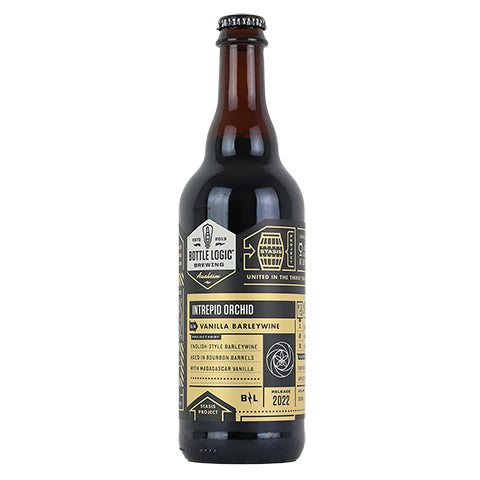 Bottle Logic Intrepid Orchid Barleywine (2022) by Bottle Logic Brewing, beer label