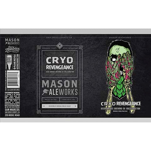 Mason Aleworks Cryo Revengeance DIPA by Mason Aleworks, beer label