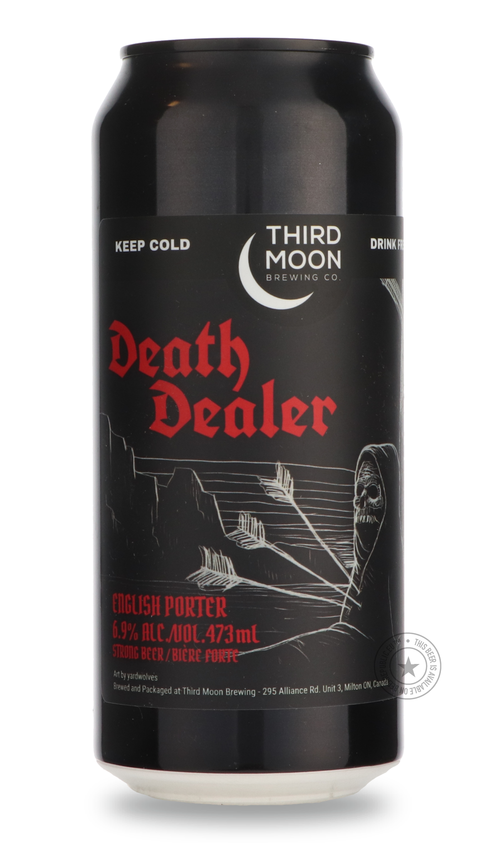 Death Dealer by Third Moon, beer label