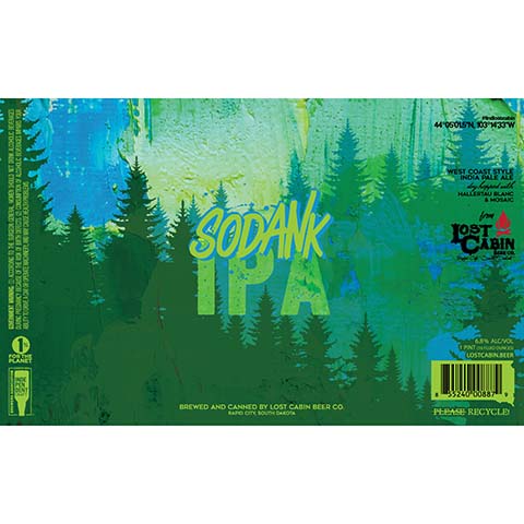Lost Cabin Sodank IPA by Lost Cabin Beer Co., beer label
