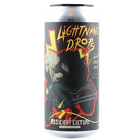 Resident Culture Lightning Drops IPA by Resident Brewing, beer label