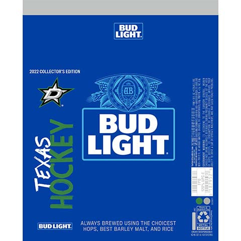 Bud Light Texas Hockey by Anheuser-Busch, beer label