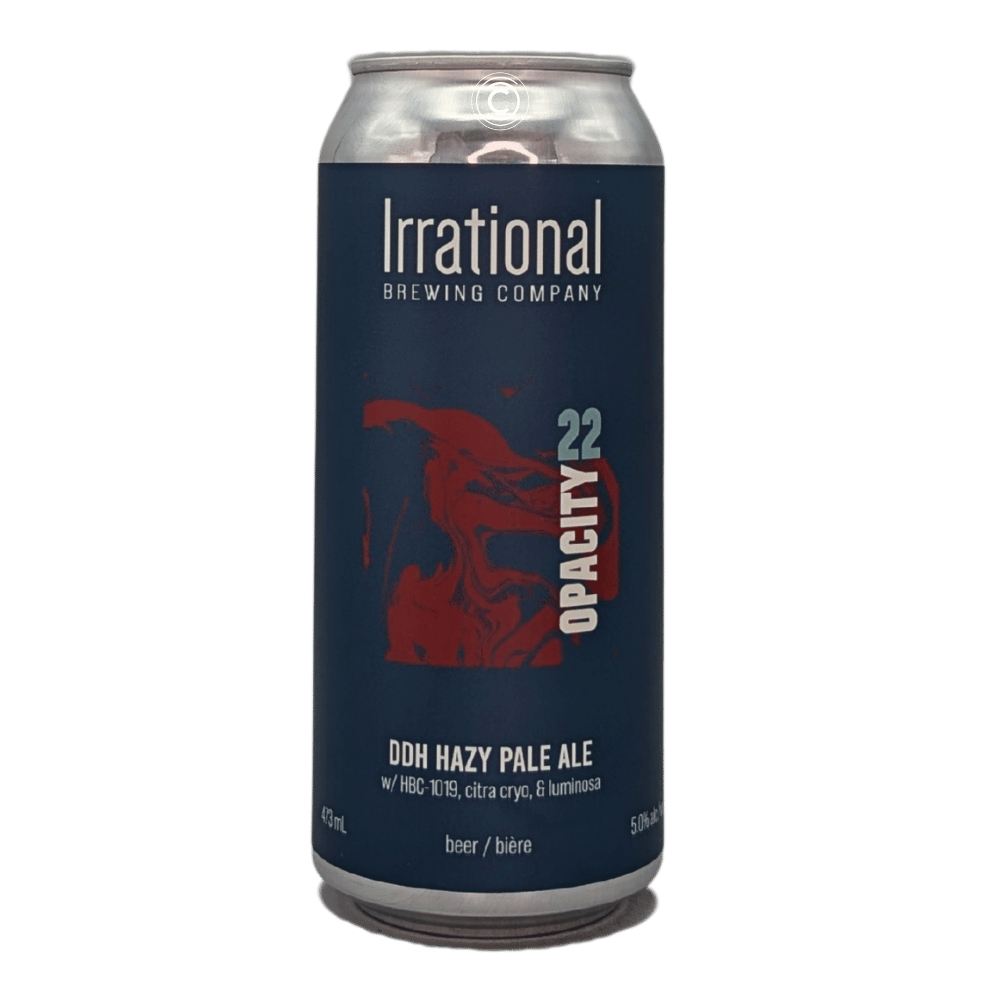 Exp. Opacity 22 DDH Hazy Pale Ale by Irrational Brewing Company, beer label