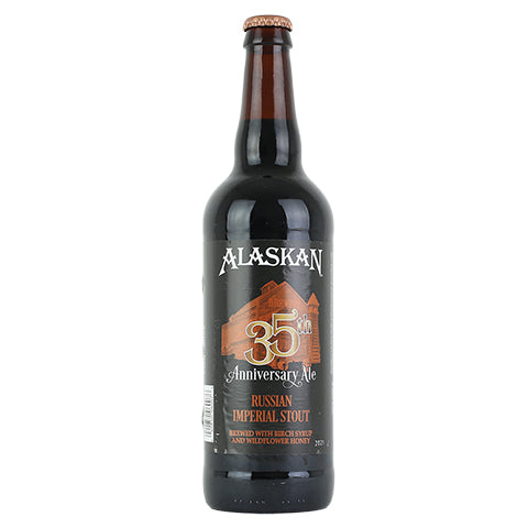Alaskan Anniversary Ale 35th Imperial Stout by Alaskan Brewing Co., beer label
