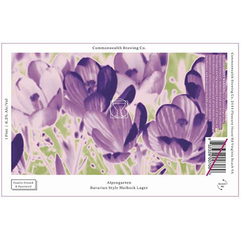 Commonwealth Alpengarten Bavarian Maibock Lager by Commonwealth Brewing Co., beer label