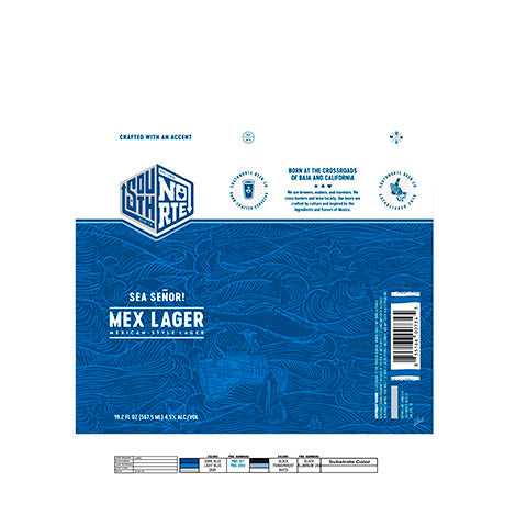 SouthNorte Sea Señor Mexican Style Lager by SouthNorte Beer Co, beer label