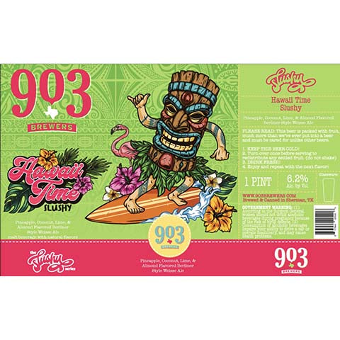 903 Brewers Hawaii Time Slushy Ale by 903 Brewers, beer label