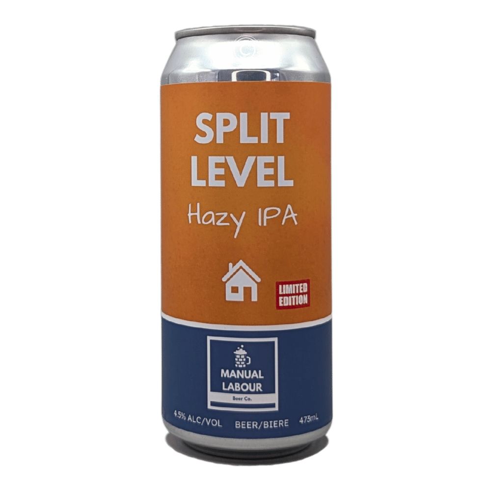 Split Level Hazy IPA by Manual Labour Beer Co., beer label