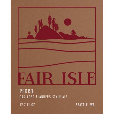 Fair Isle Pedro Flanders Ale by Fair Isle Brewing, beer label