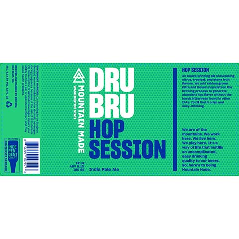 Hop Session IPA by Dru Bru, beer label