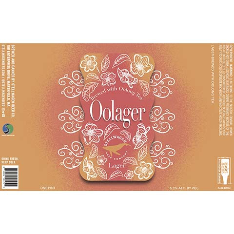 Stellwagen Oolager Lager by Stellwagen Beer Co., beer label