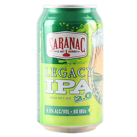 Saranac Legacy IPA 2.0 by The F.X. Matt Brewing Company, beer label
