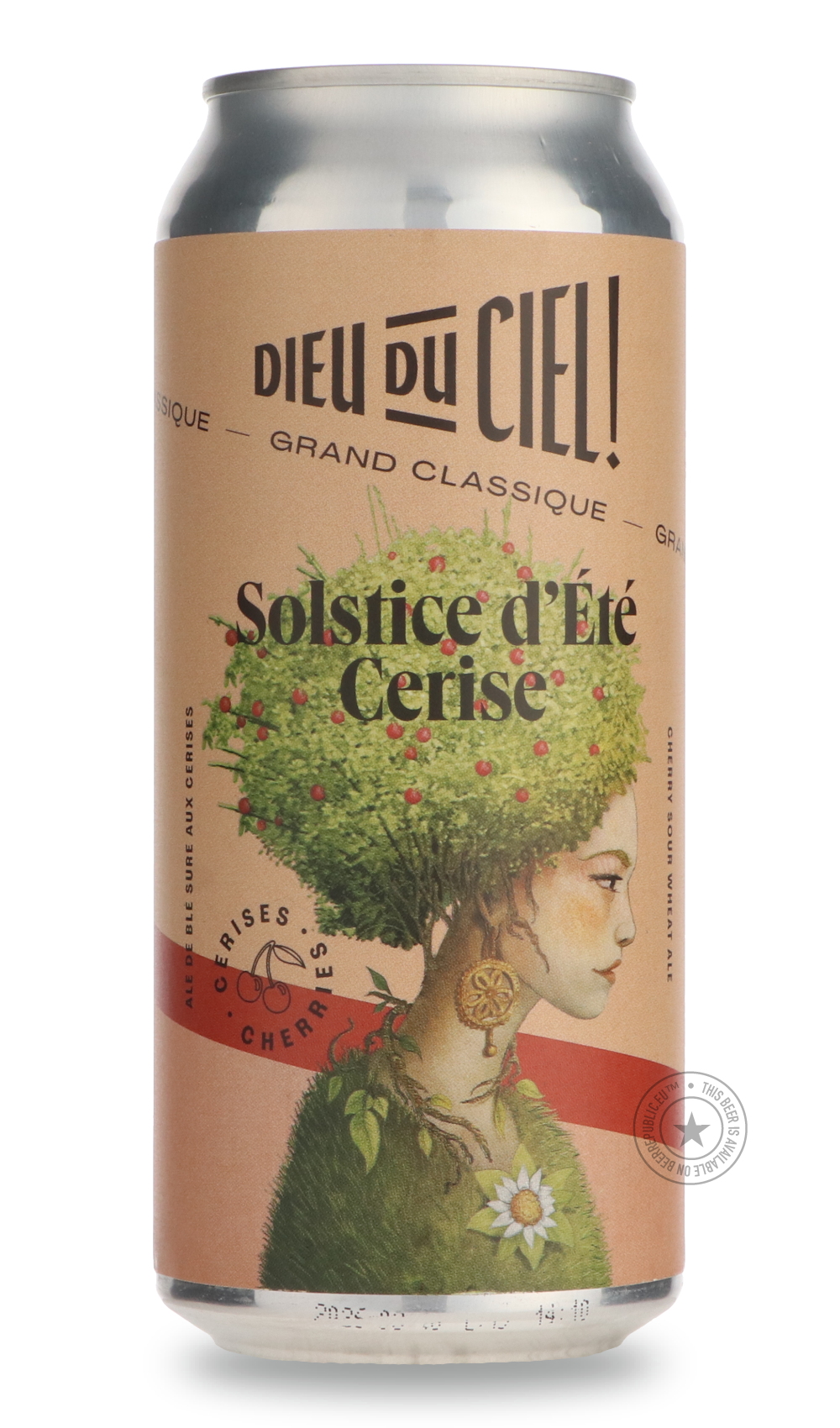 Solstice d'Eté Cerise by Dieu du Ciel!, beer label