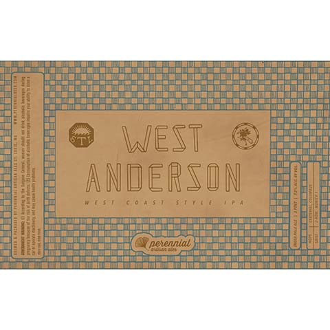 Perennial West Anderson IPA by Perennial Artisan Ales, beer label