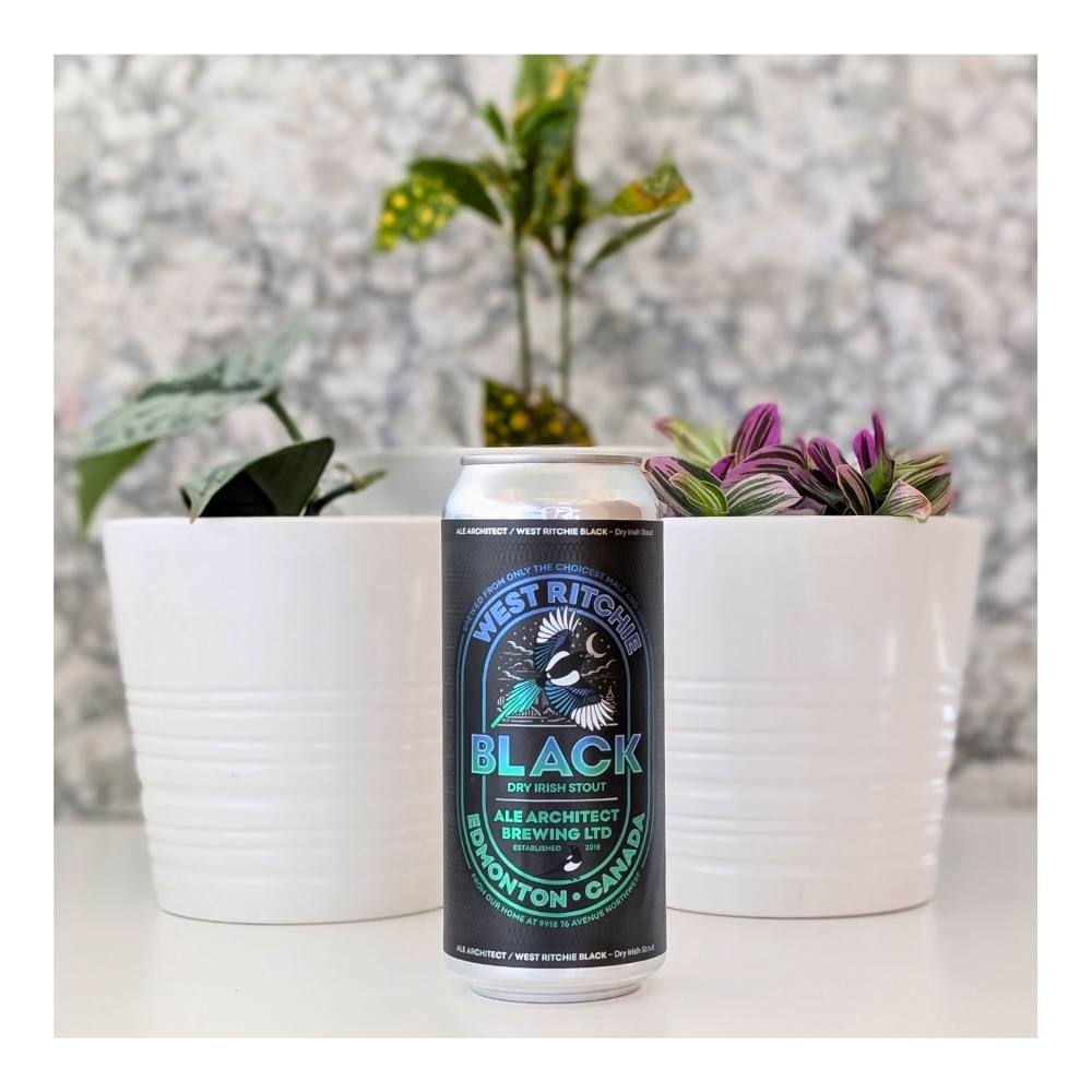 West Richie Black Dry Irish Stout by Ale Architect, beer label