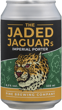 The Jaded Jaguar's Imperial Porter by Pine Brewing Company, beer label
