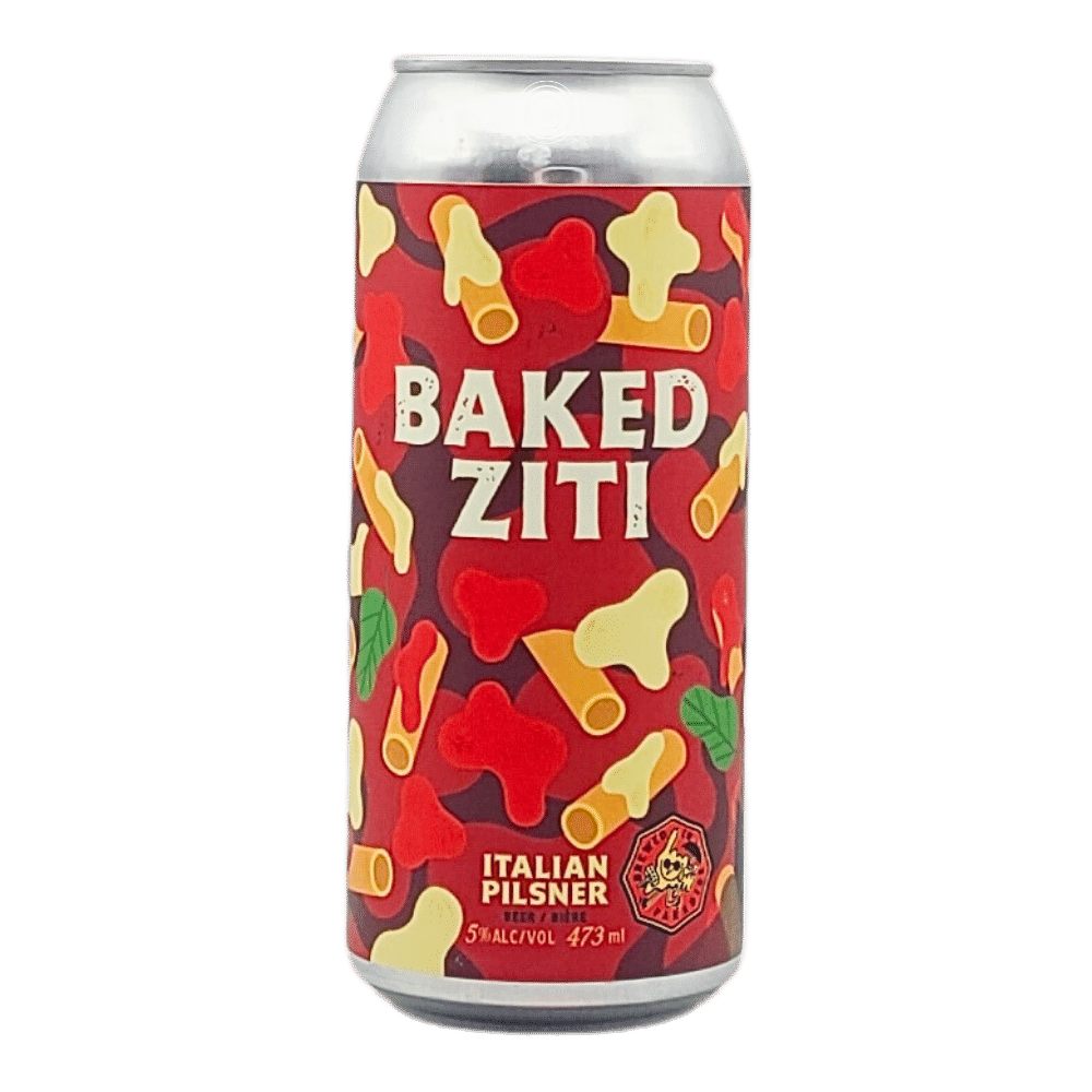 Baked Ziti Pilsner by Banished Brewing Limited, beer label