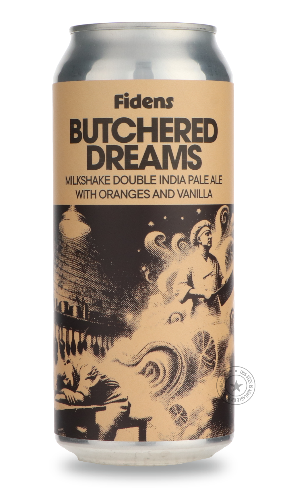 Butchered Dreams / Hop Butcher For The World by Fidens Brewing, beer label
