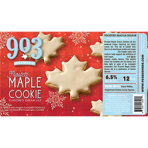 903 Frosted Maple Cookie Flavored Cream Ale by 903 Brewers, beer label