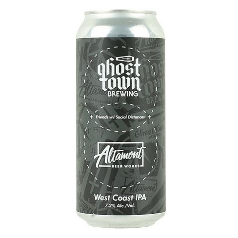 Ghost Town/Altamont Friends w/ Social Distances by Ghost Town Brewing, beer label