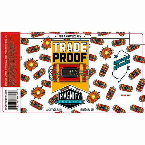 Magnify Trade Proof Sour Ale by Magnify Brewing Company, beer label