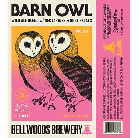 Bellwoods Barn Owl Wild Ale by Bellwoods Brewery, beer label