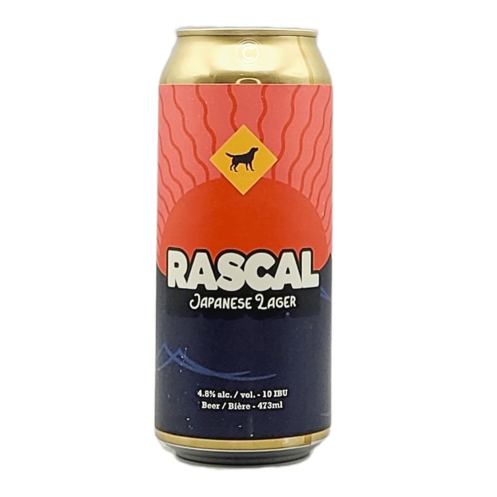 Rascal Japanese Lager by Yellow Dog Brewing Co., beer label