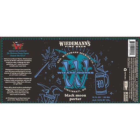 Wiedemann's Wizard Works Porter by Wiedemann's Brewing Co., beer label