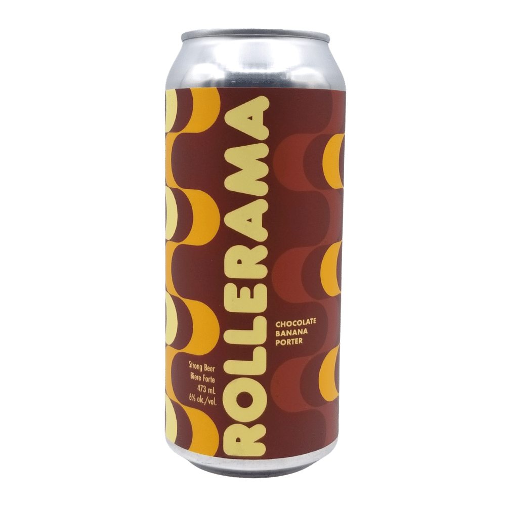 Rollerama Chocolate Banana Porter by Cabin Brewing Company, beer label
