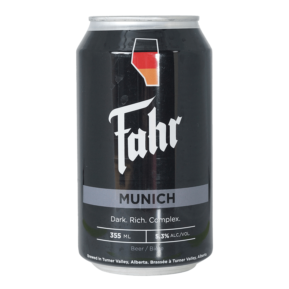 Munich Dark Lager by Brauerei Fahr, beer label