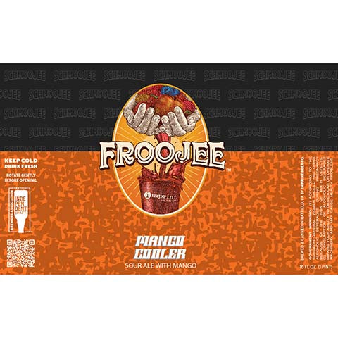 Imprint Beer Froojee Mango Cooler Sour Ale by Imprint Beer Company, beer label