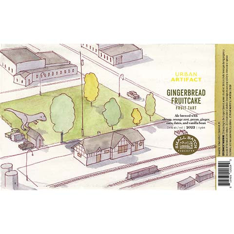 Urban Artifact Gingerbread Fruitcake Fruit Tart Ale by Urban Artifact, beer label