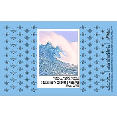 Social Project Turn The Tide Sour Ale by Social Project Brewing Co., beer label