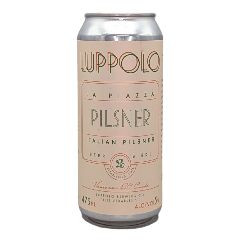 Co. La Piazza Italian Pilsner by Luppolo Brewing Co, beer label