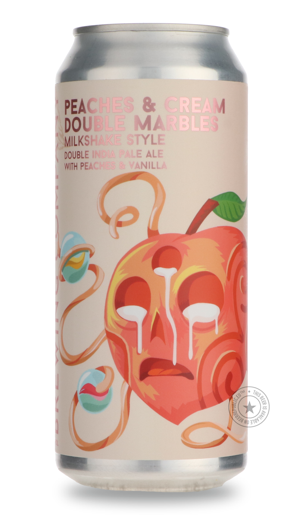 Peaches & Cream Double Marbles by More Brewing Company, beer label
