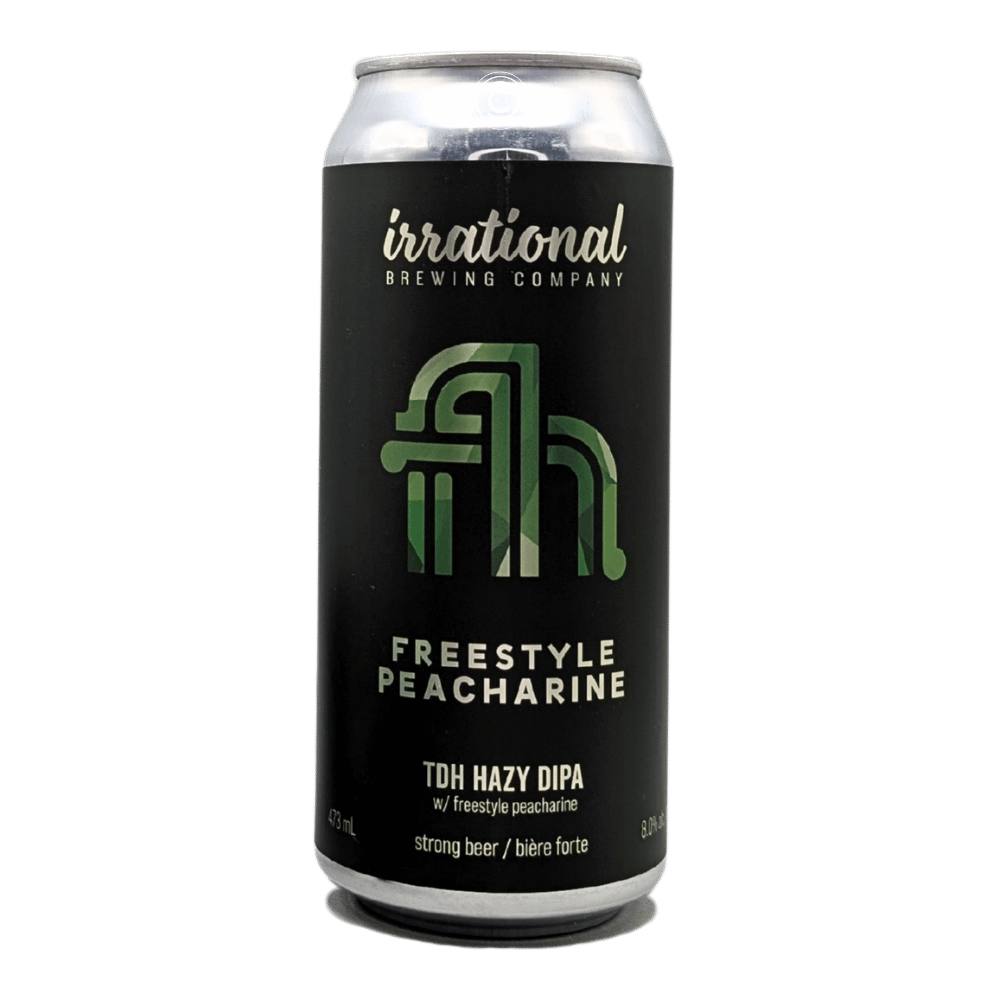 Freestyle Peacharine Triple Dry Hopped Hazy Double IPA by Irrational Brewing Company, beer label