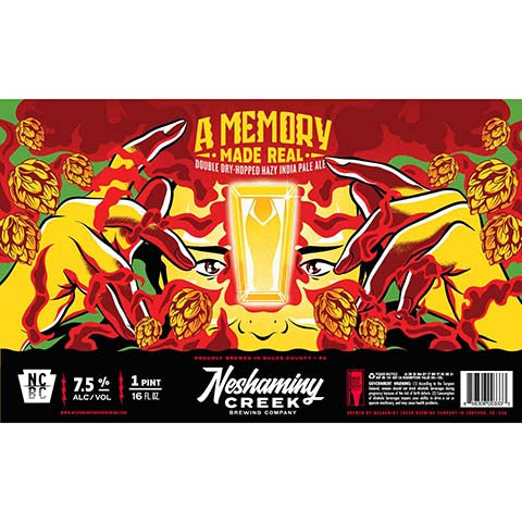 Neshaminy Creek A Memory Made Real DDH Hazy IPA by Neshaminy Creek Brewing Co, beer label