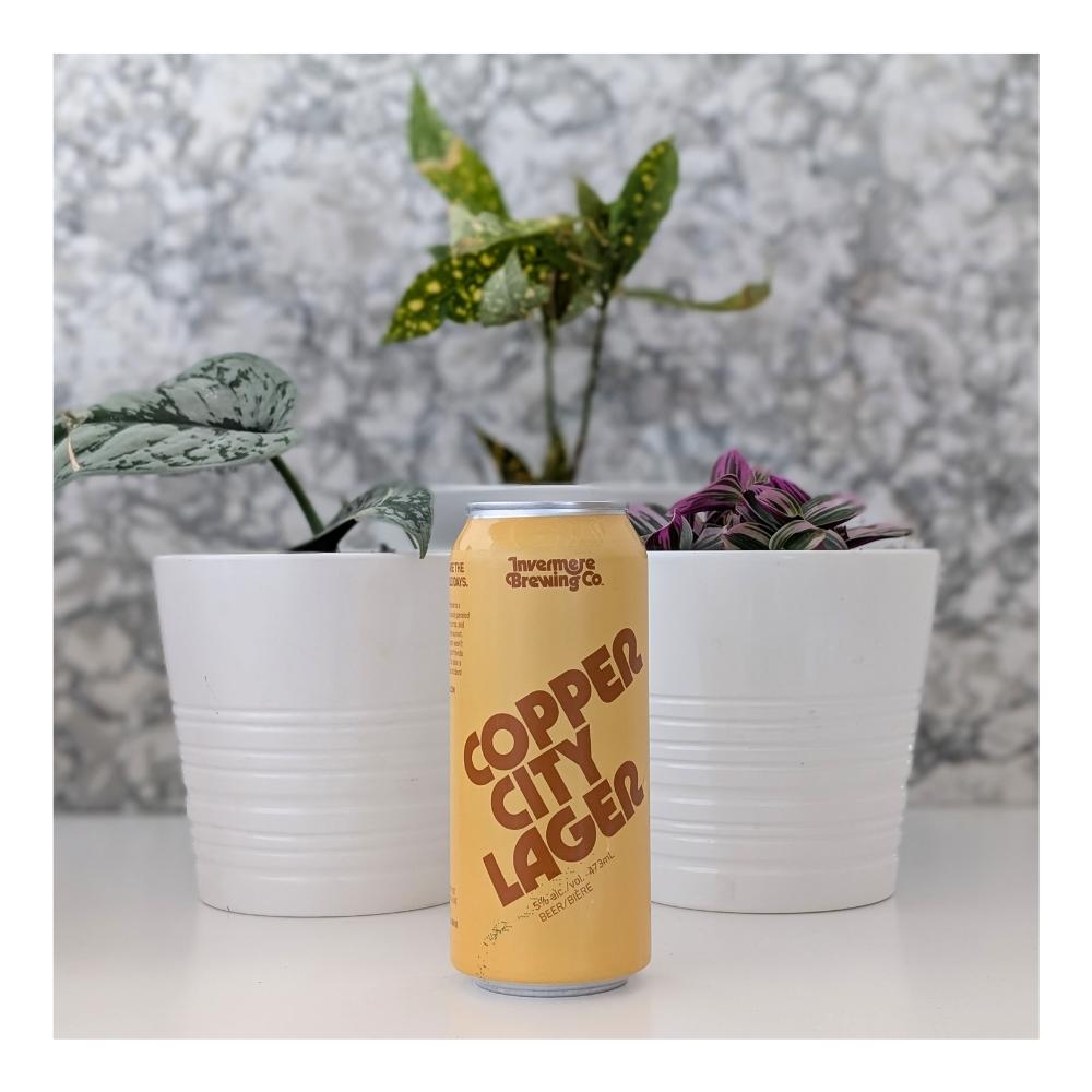 Copper City Lager by Invermere Brewing, beer label