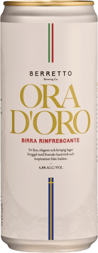 Berretto Ora d'Oro by Berretto Brewing AB, beer label