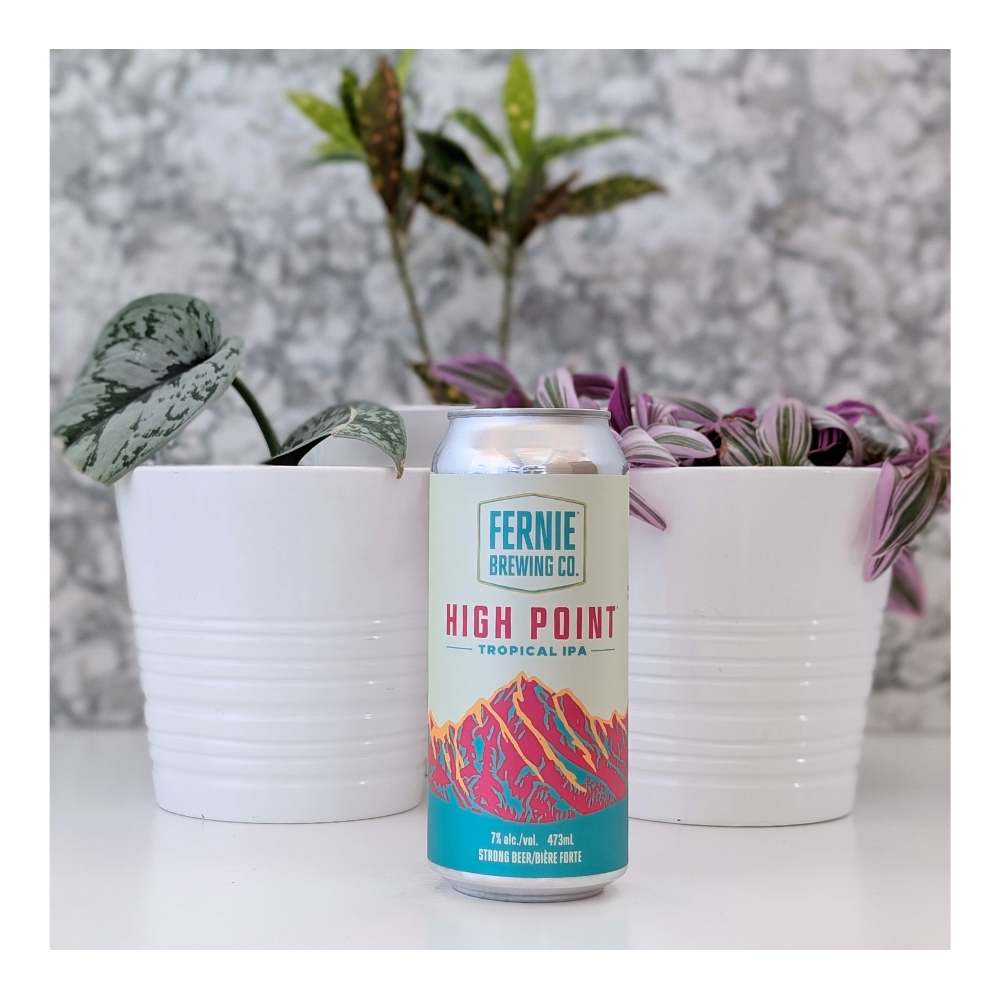 High Point Tropical IPA by Fernie Brewing Co, beer label