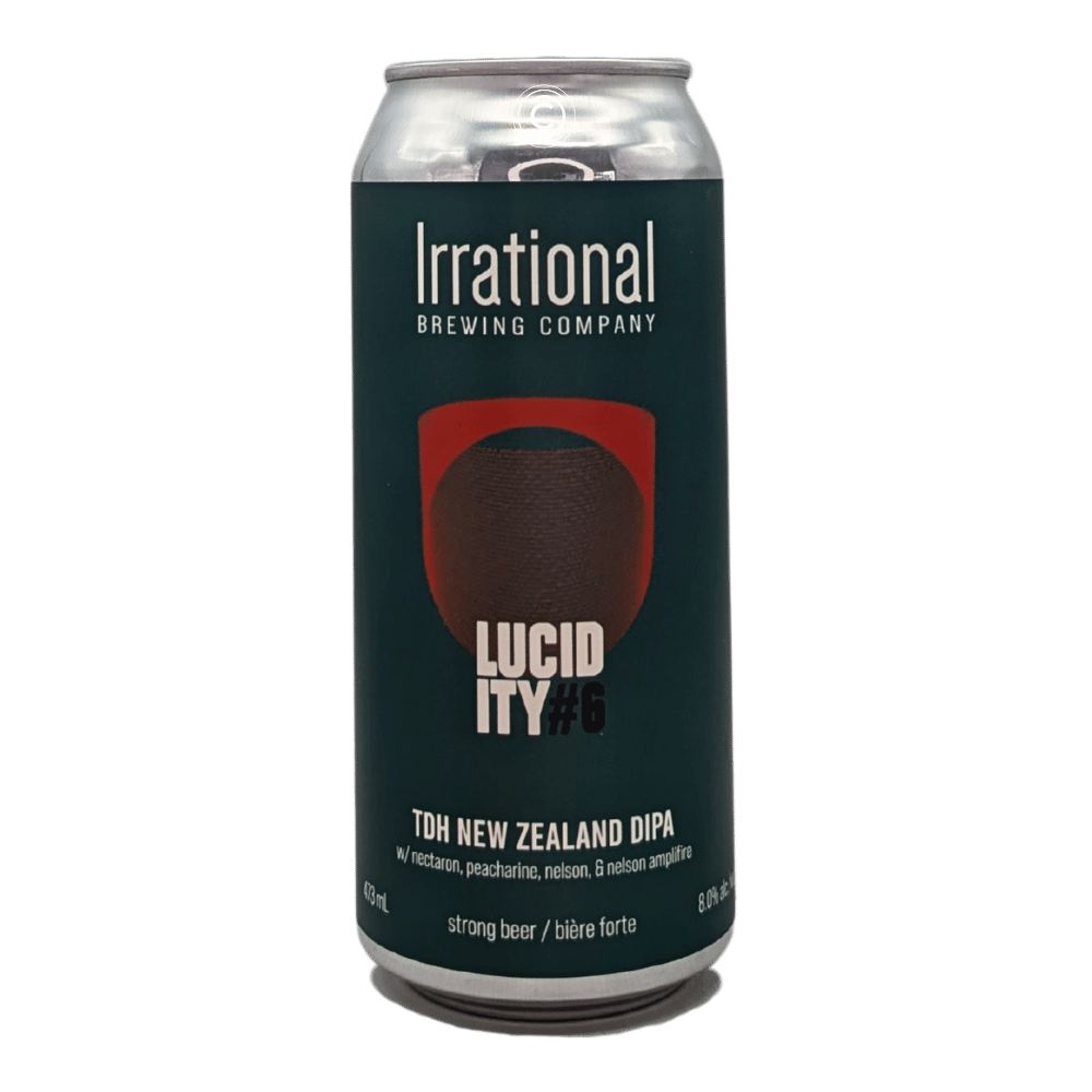 Lucidity #6 TDH New Zealand DIPA by Irrational Brewing Company, beer label