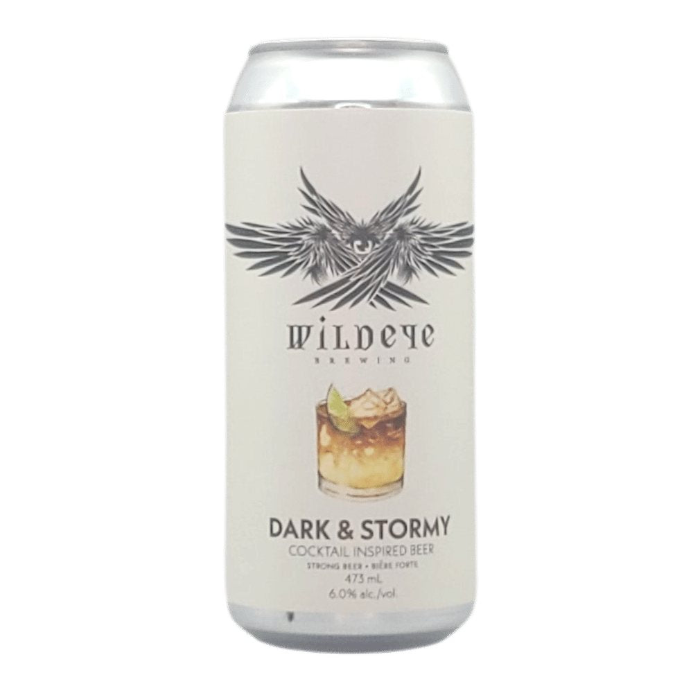 Dark & Stormy Cocktail Inspired Beer by Wildeye Brewing, beer label