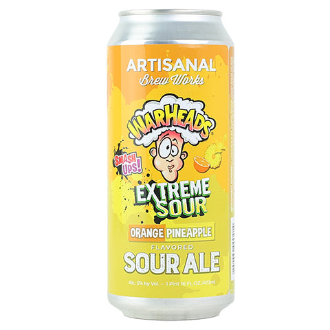 Artisanal Brew Works Warheads SmashUps Orange Pineapple Sour by Artisanal Brew Works, beer label