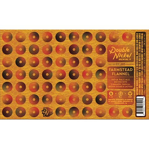 Double Nickel Farmstead Flannel IPA by Double Nickel Brewing Company, beer label